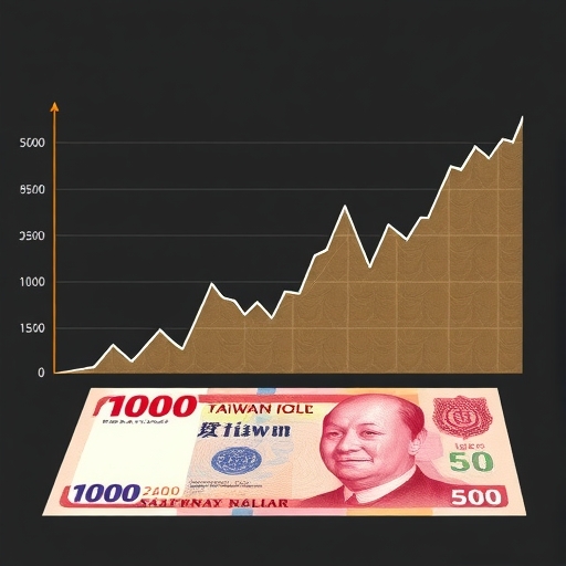 一張顯示新台幣兌美元匯率變化的圖表