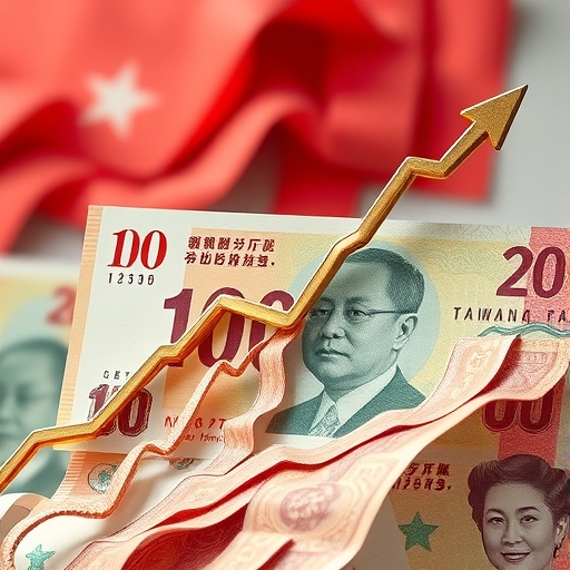 新台幣升值的影響示意圖