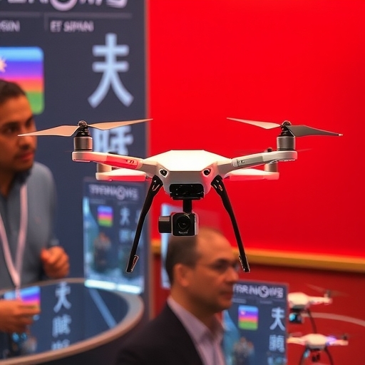 台日無人機合作展示會場景