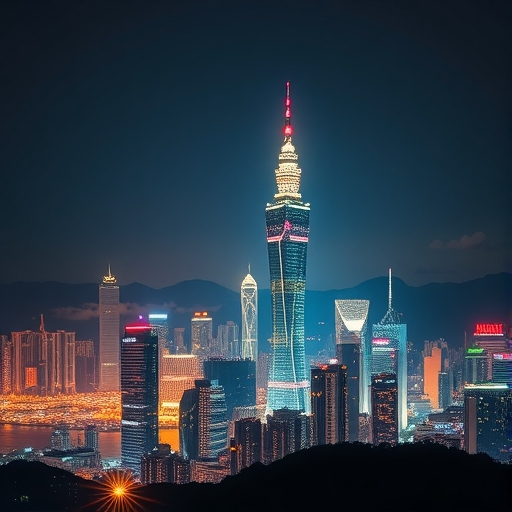 台灣城市天際線展現科技元素