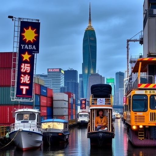 台灣中小企業出口情境圖