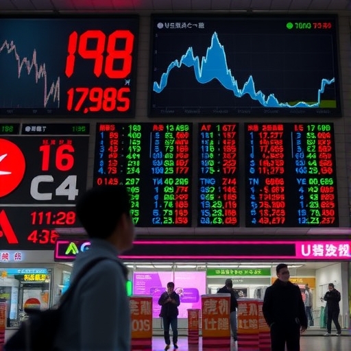 台灣股市突然下跌的圖表