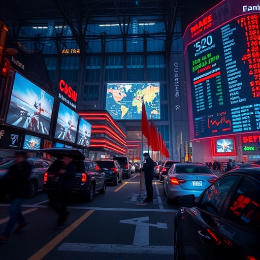 貿易戰衝擊市場的圖像