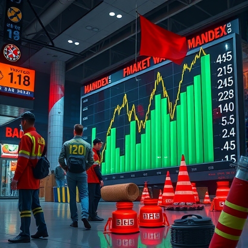 貿易戰影響市場的圖像