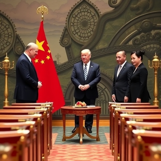 川普與中國領導人會談