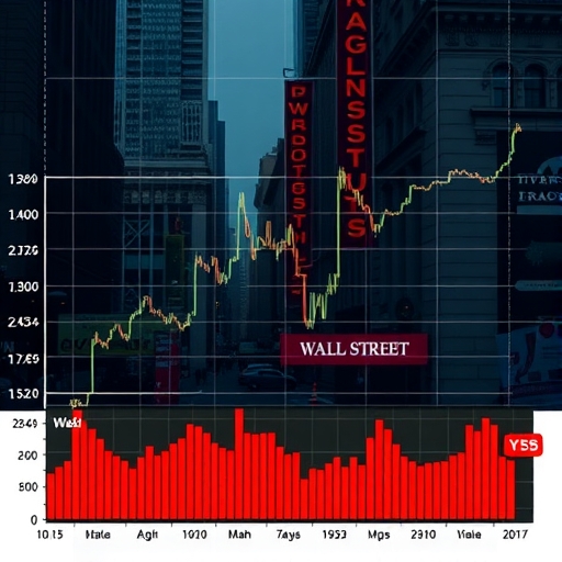 華爾街股票市場圖表