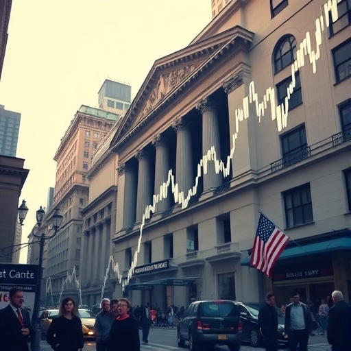 華爾街股票市場圖表