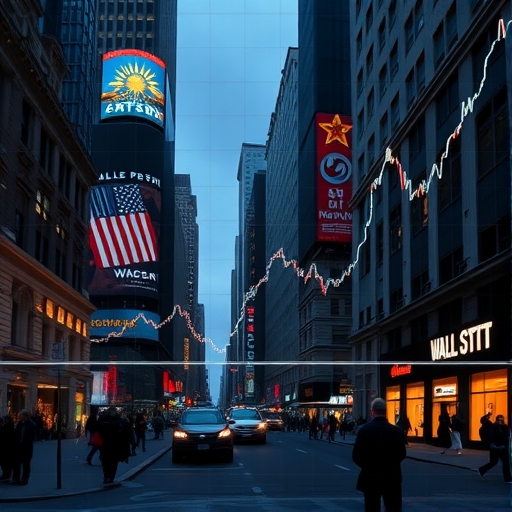 華爾街股票市場圖表