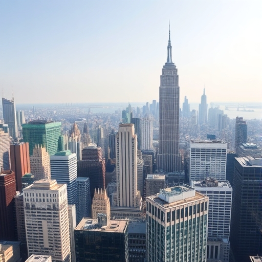 繁忙的城市高樓林立