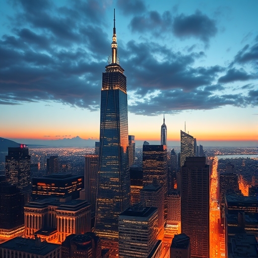 繁忙的城市高樓林立