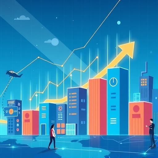 數位經濟增長的插圖