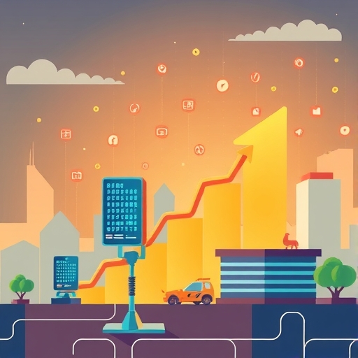 數位經濟增長的插圖