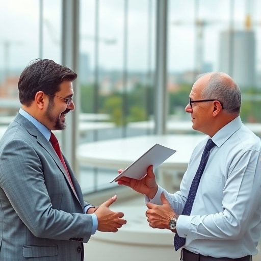 商業人士討論能源趨勢