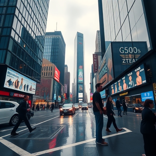 一幅平靜的金融市場場景