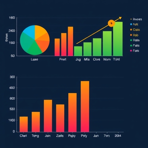 色彩繽紛的投資圖表