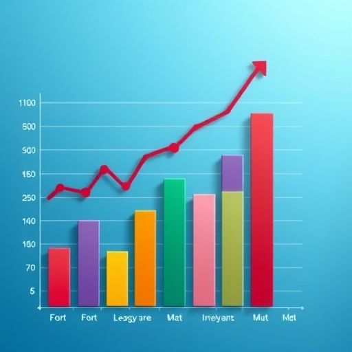 色彩繽紛的投資圖表