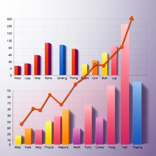 色彩繽紛的投資圖表