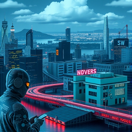 一位男子正在街頭交易股票