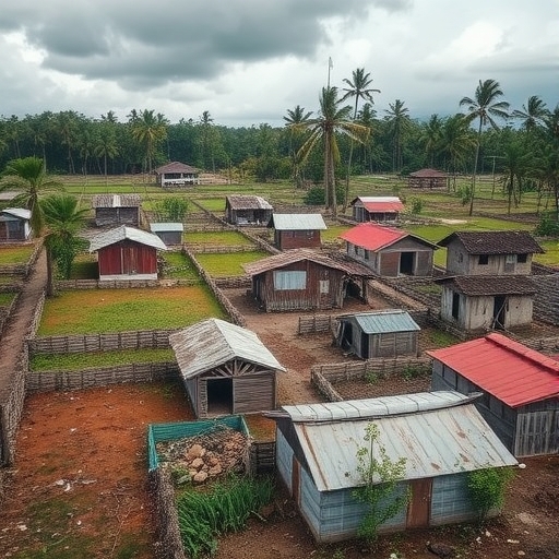 被颱風摧毀的酪梨園