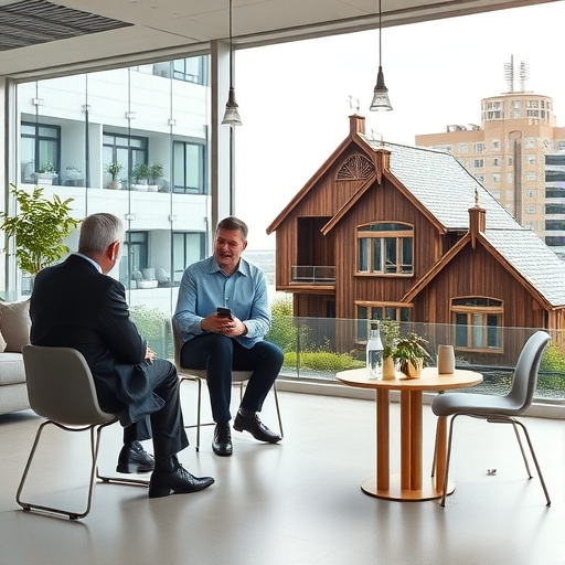 開發商在展示預售屋樓盤