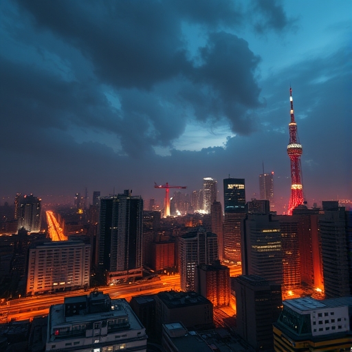 經濟成長在動盪中的圖示