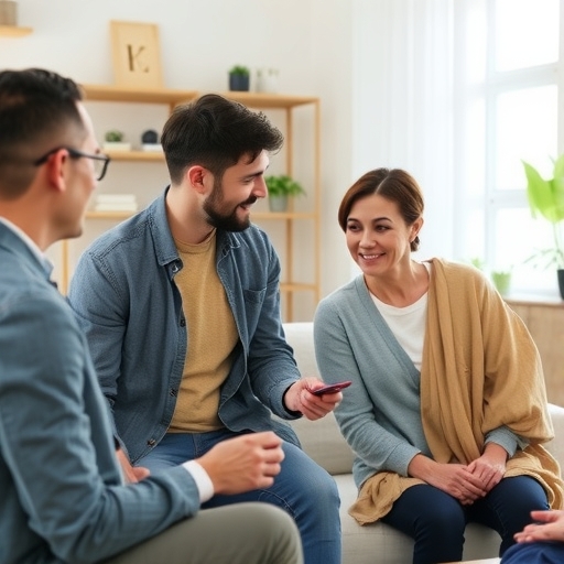 一家人在討論房產轉移問題