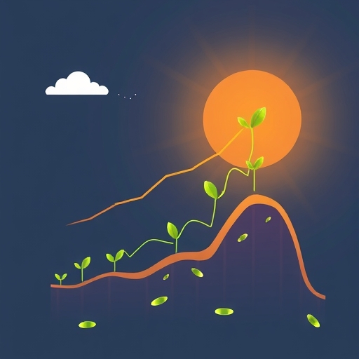 金融市場成長的插圖