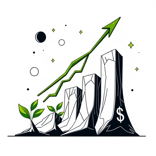 金融成長的插圖