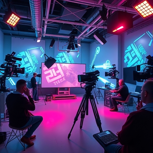 一個未來感的視頻製作工作室