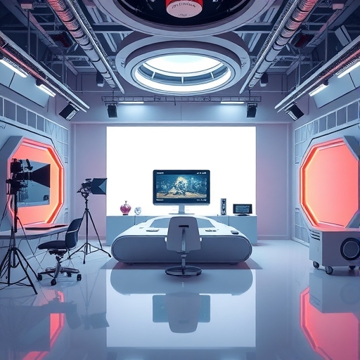 一個未來感的視頻製作工作室