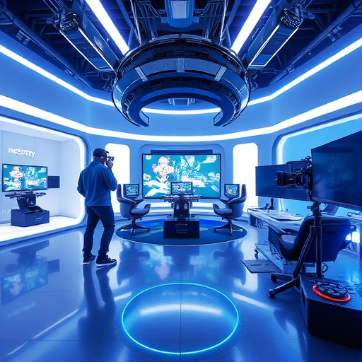 一個未來感的視頻製作工作室