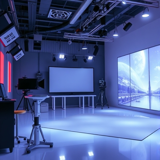 一個未來感的視頻製作工作室