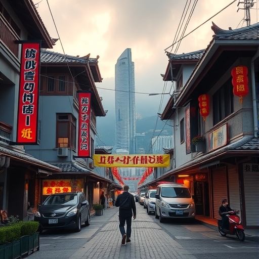 政府在台灣南部進行投資的情景