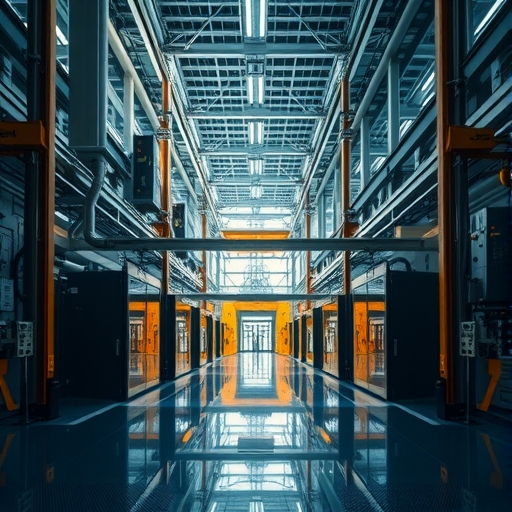 高科技半導體工廠內部