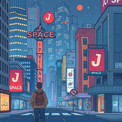 J_SPACE在城市中的插圖