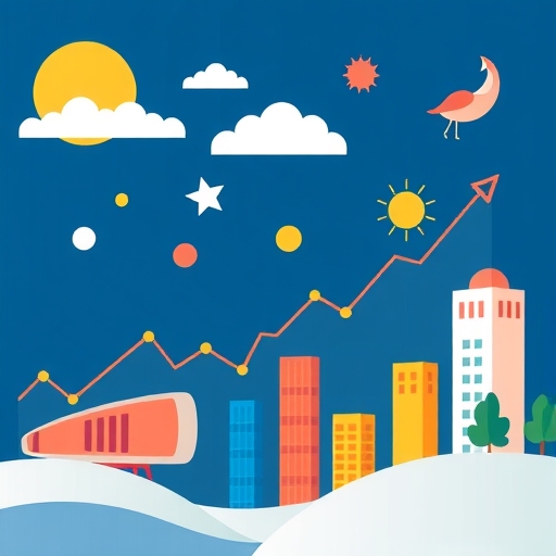 市場趨勢的插圖