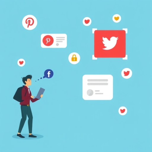 社群媒體詐騙廣告的插圖