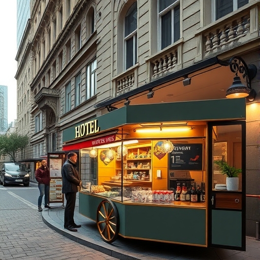 一位男子正在街頭交易股票