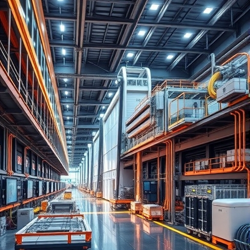 現代化的半導體工廠外觀