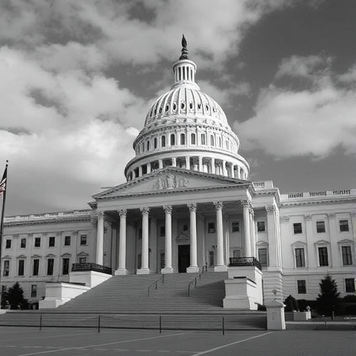 參議員在投票通過法案