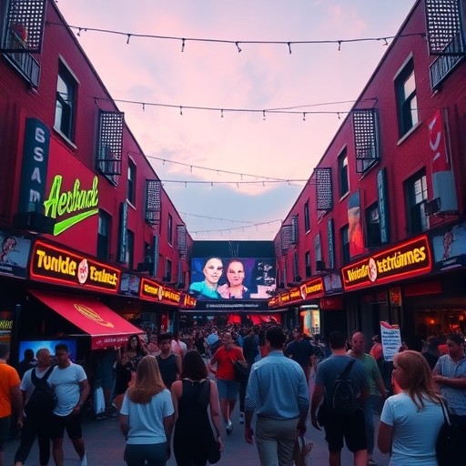 多彩的娛樂活動現場