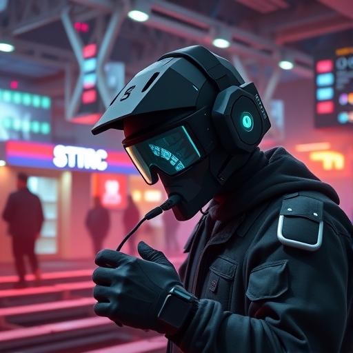 一位男子正在街頭交易股票