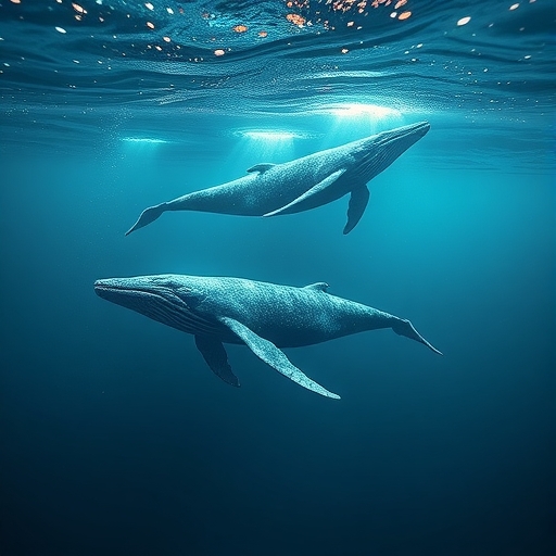 多隻鯨魚在加密貨幣海洋中集結