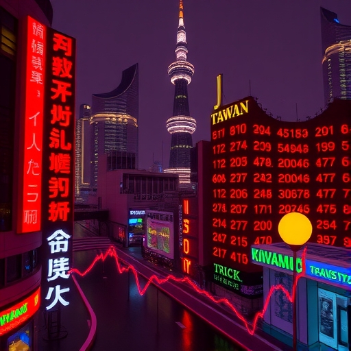 投資人在股市波動中觀察市場