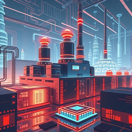 未來感的半導體工廠