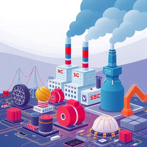 半導體工廠的插圖