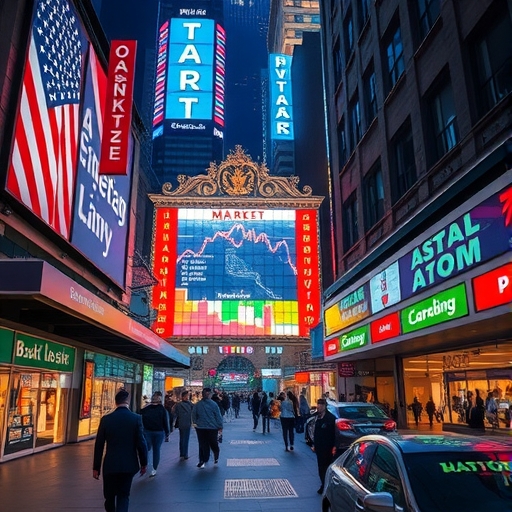 一位男子正在街頭交易股票