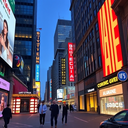 一位男子正在街頭交易股票