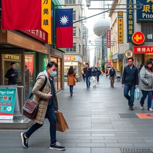 台灣經濟面臨巨大壓力的景象