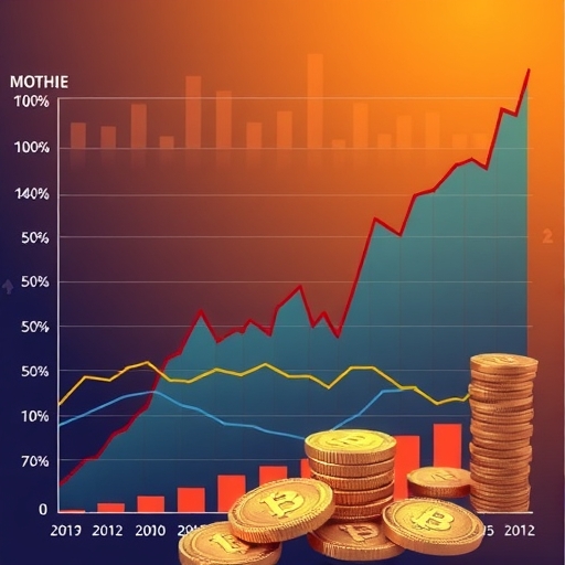 加密貨幣市場趨勢圖表展示